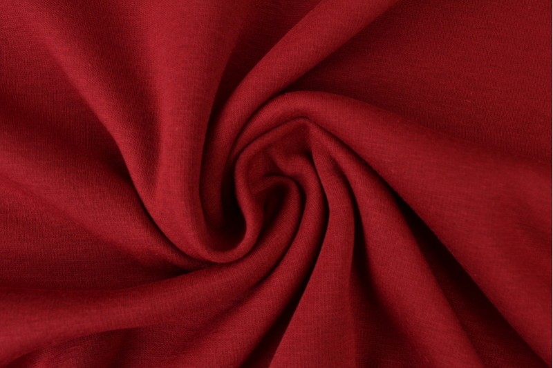 Alpenfleece-Strick Stoff sweat bordeaux