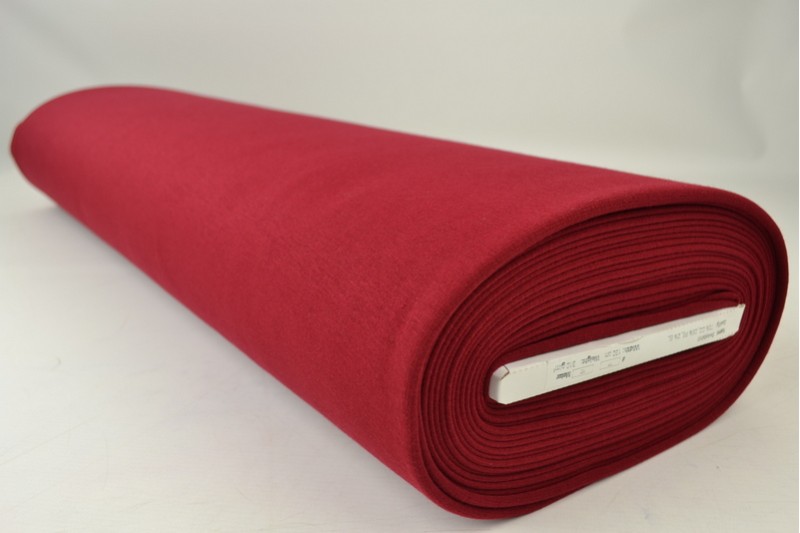 Alpenfleece-Strick Stoff sweat bordeaux, Rolle