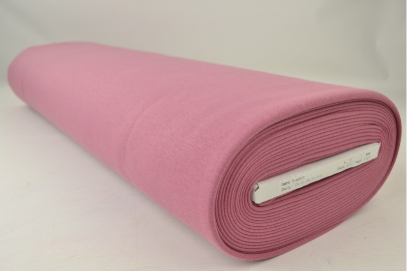 Alpenfleece-Strick Stoff sweat vieux dunkelrosa, Rolle