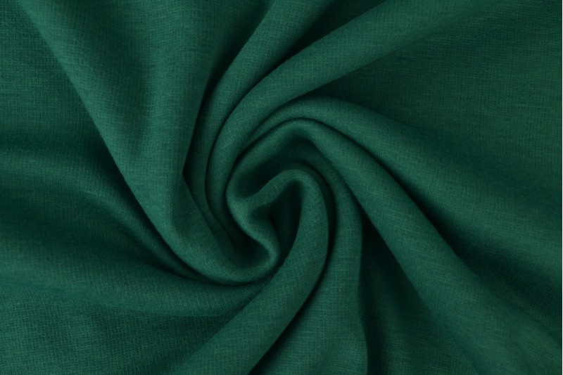 Alpenfleece-Strick Stoff sweat dunkelgrün