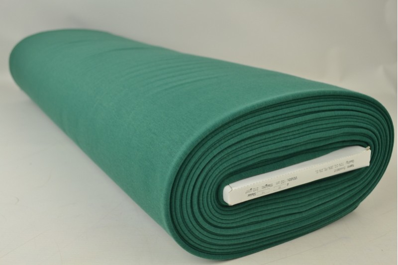 Alpenfleece-Strick Stoff sweat dunkelgrün, Rolle