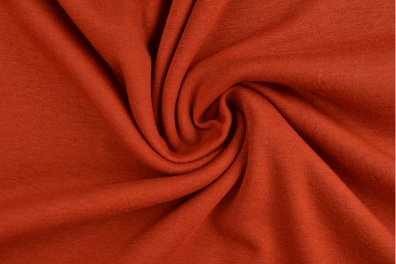 Alpenfleece-Strick Stoff sweat kupfer