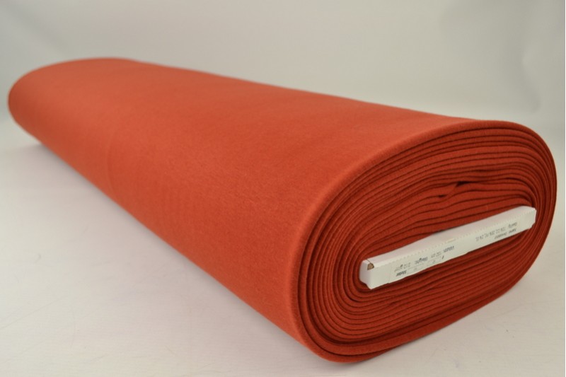 Alpenfleece-Strick Stoff sweat kupfer, Rolle