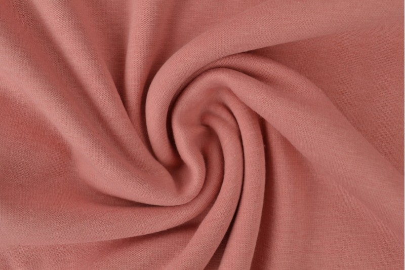 Alpenfleece-Strick Stoff sweat vieux rosa