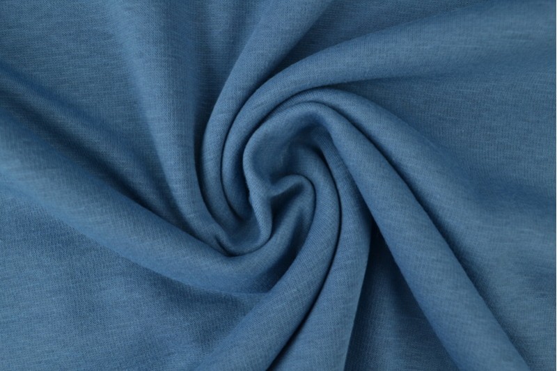 Alpenfleece-Strick Stoff sweat stahlblau