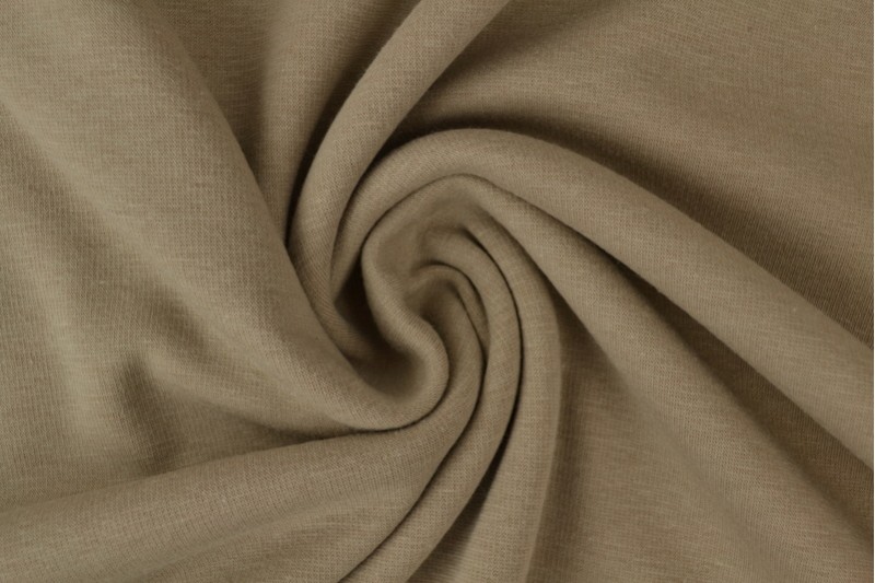 Alpenfleece-Strick Stoff sweat taupe
