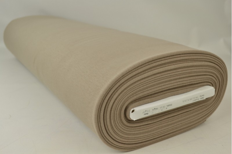 Alpenfleece-Strick Stoff sweat taupe, Rolle