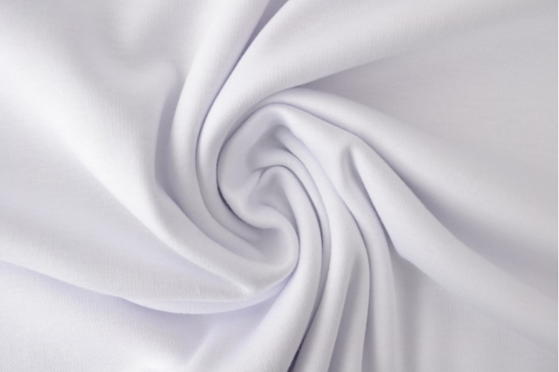 Alpenfleece-Strick Stoff sweat weiß