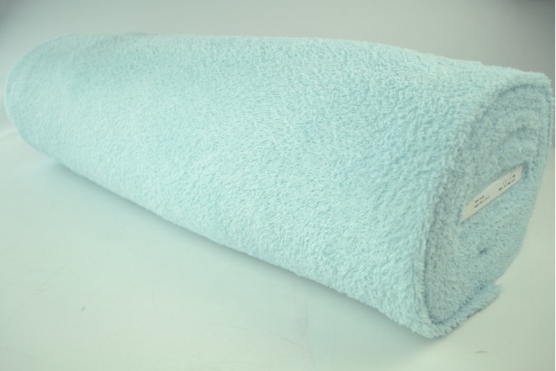 Baumwollfrottee Frottee babyblau, Rolle