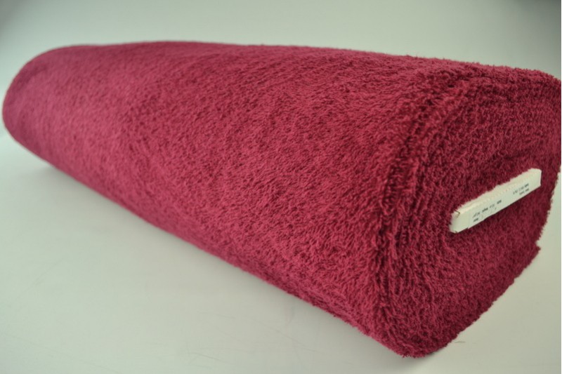 Baumwollfrottee Frottee bordeauxrot, Rolle