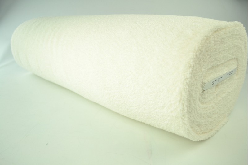 Baumwollfrottee Frottee gebrochenes Weiß, Rolle