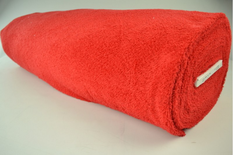 Baumwollfrottee Frottee rot, Rolle