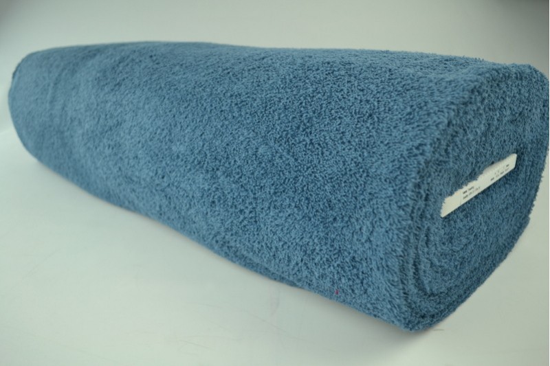 Baumwollfrottee Frottee stahlblau, Rolle