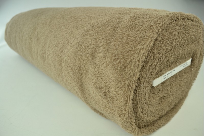 Baumwollfrottee Frottee taupe, Rolle