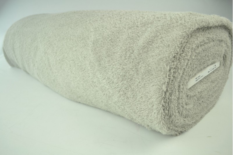 Baumwollfrottee Frottee silbergrau, Rolle