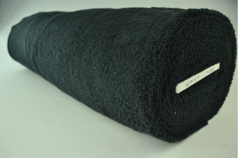 Baumwollfrottee Frottee schwarz, Rolle