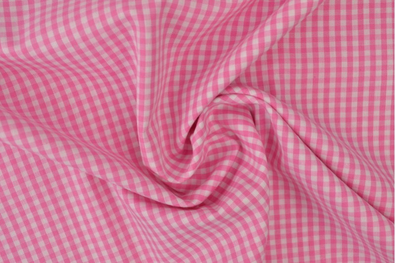 Bauernkaro-Baumwolle carreaux 2.5mm rosa