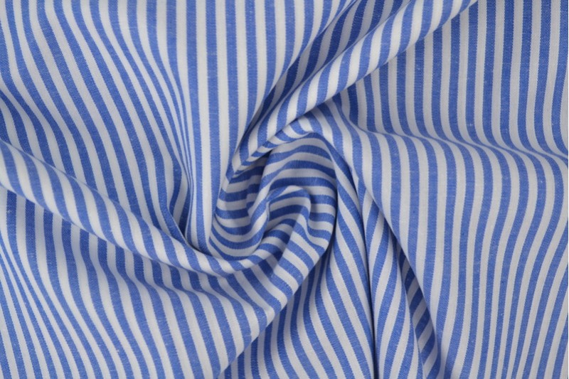 Bauernkaro-Baumwolle rayures 2.5mm blau
