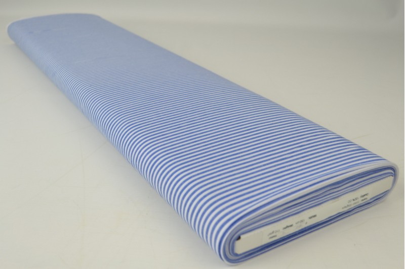 Bauernkaro-Baumwolle rayures 2.5mm blau, Rolle