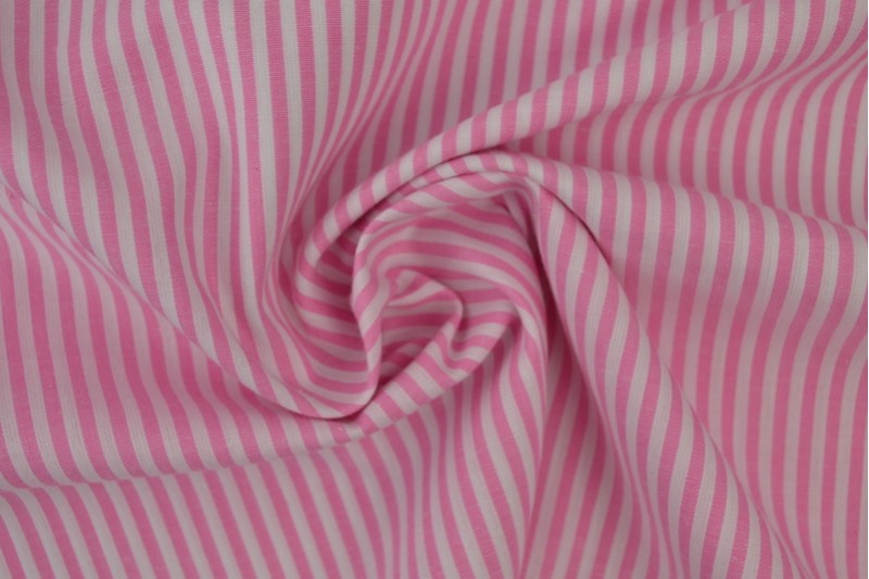 Bauernkaro-Baumwolle rayures 2.5mm rosa