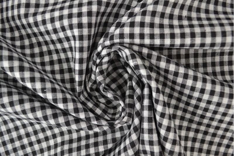 Bauernkaro Vichy 01-01 schwarz