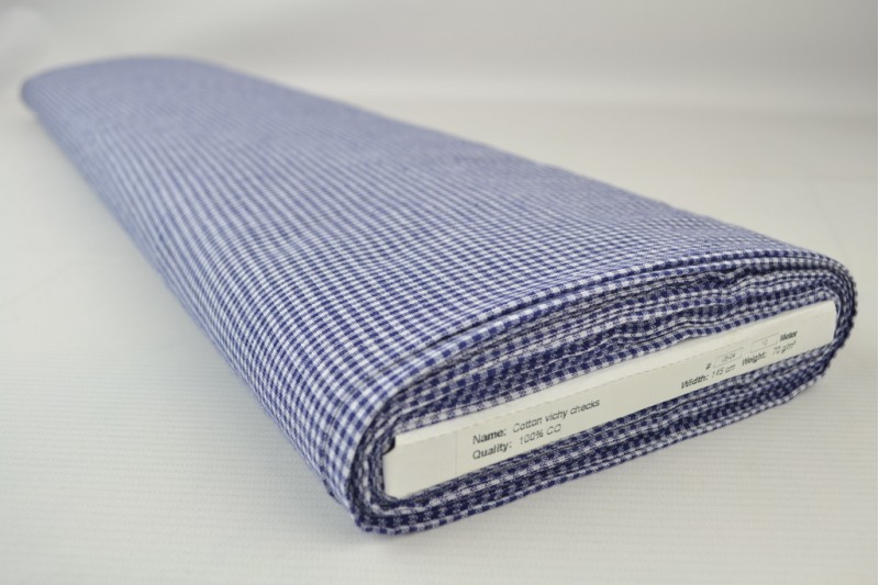 Bauernkaro Vichy 05-04 blau, Rolle
