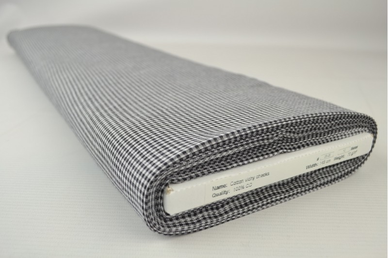 Bauernkaro Vichy 05-05 schwarz, Rolle