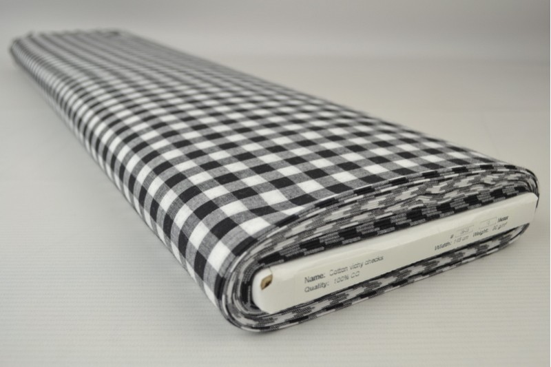 Bauernkaro Vichy 09-03 schwarz, Rolle