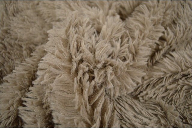 Langhaarfell taupe