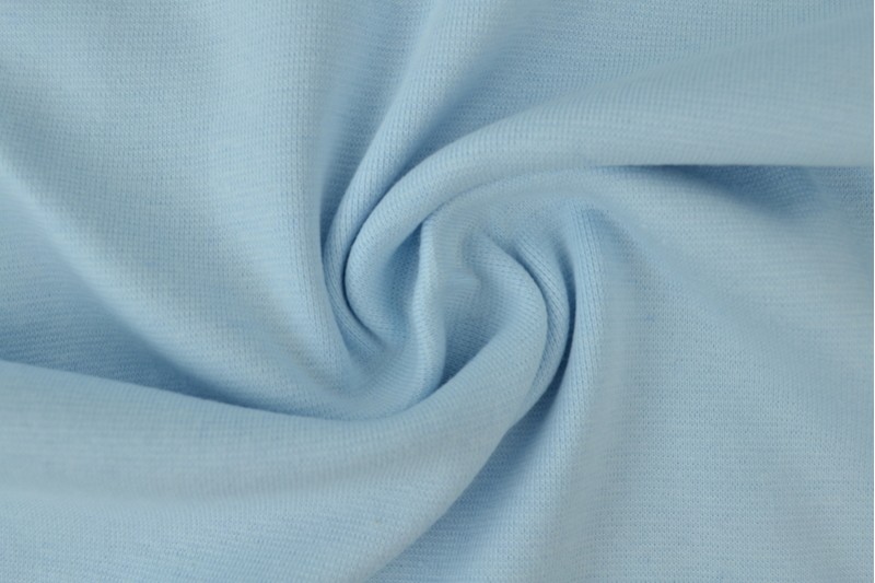 Glattes Bündchen Bündchen babyblau
