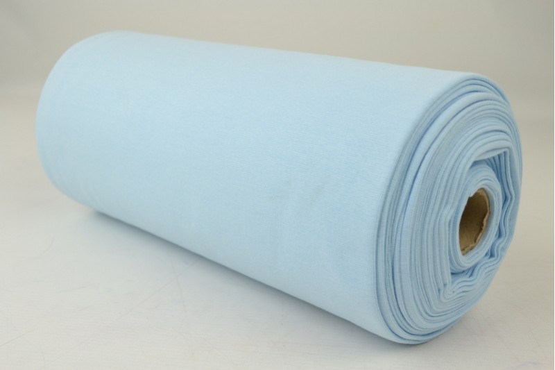 Glattes Bündchen Bündchen babyblau, Rolle