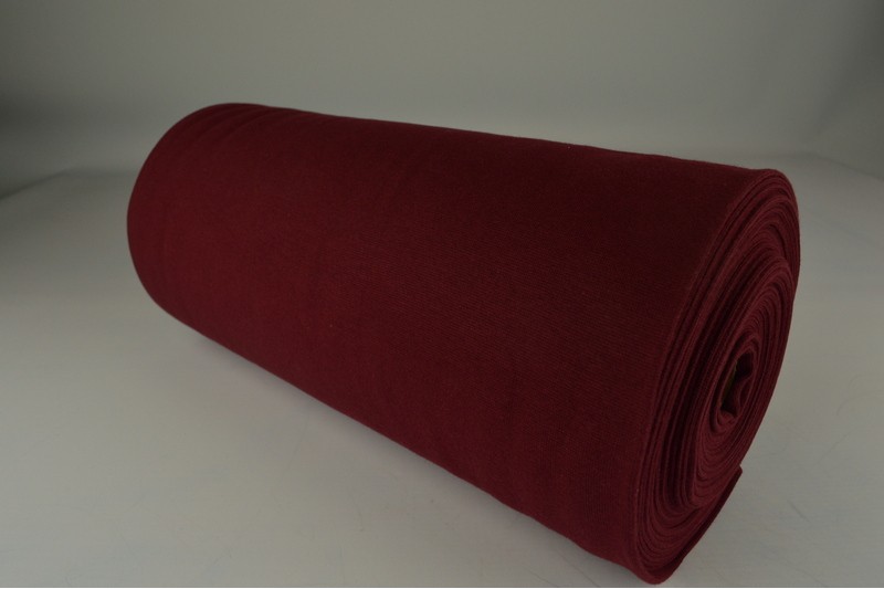 Glattes Bündchen Bündchen bordeaux, Rolle