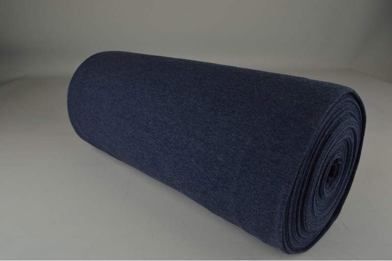 Glattes Bündchen Bündchen jeans dunkel meliert, Rolle