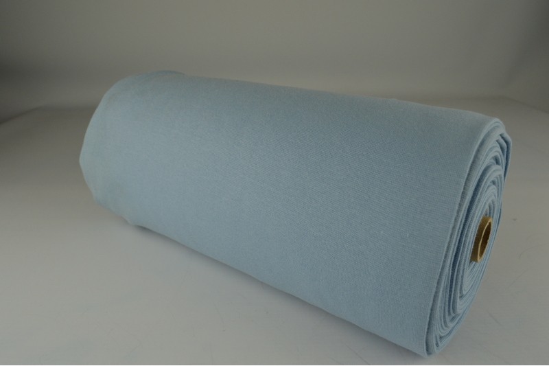 Glattes Bündchen Bündchen himmelblau, Rolle