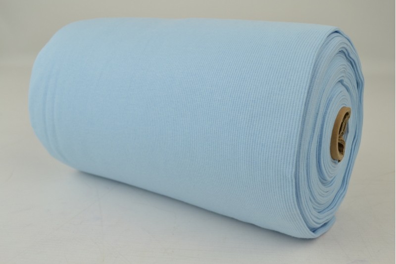 Feinrippbündchen babyblau, Rolle