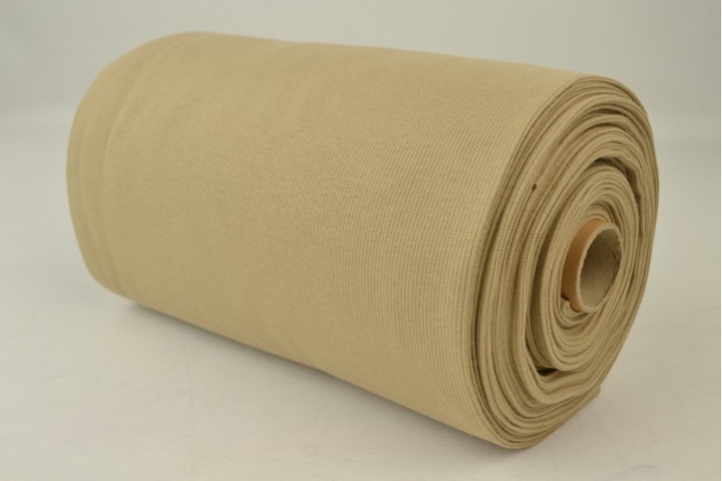 Feinrippbündchen beige, Rolle