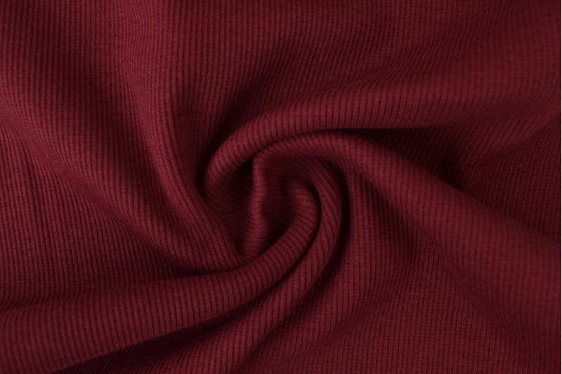 Feinrippbündchen bordeaux