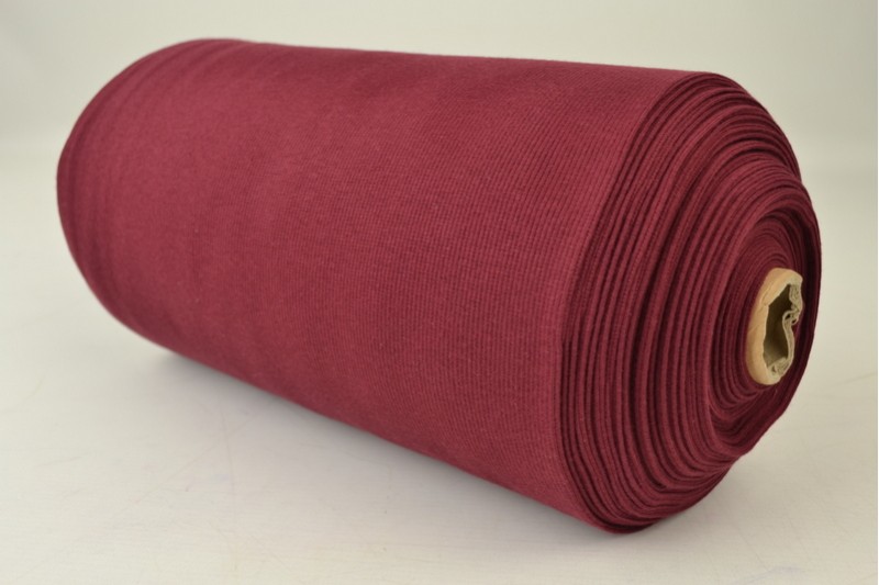 Feinrippbündchen bordeaux, Rolle