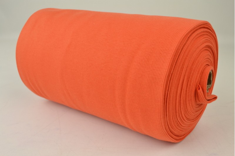 Feinrippbündchen orange, Rolle