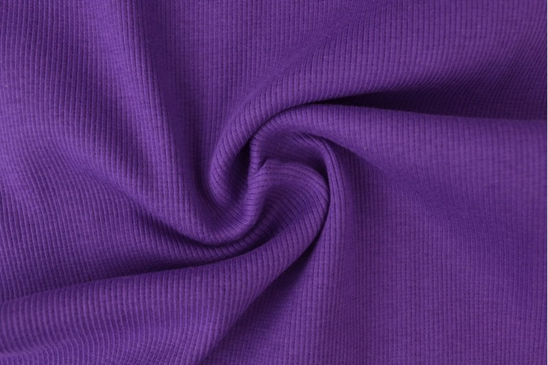 Feinrippbündchen violettt