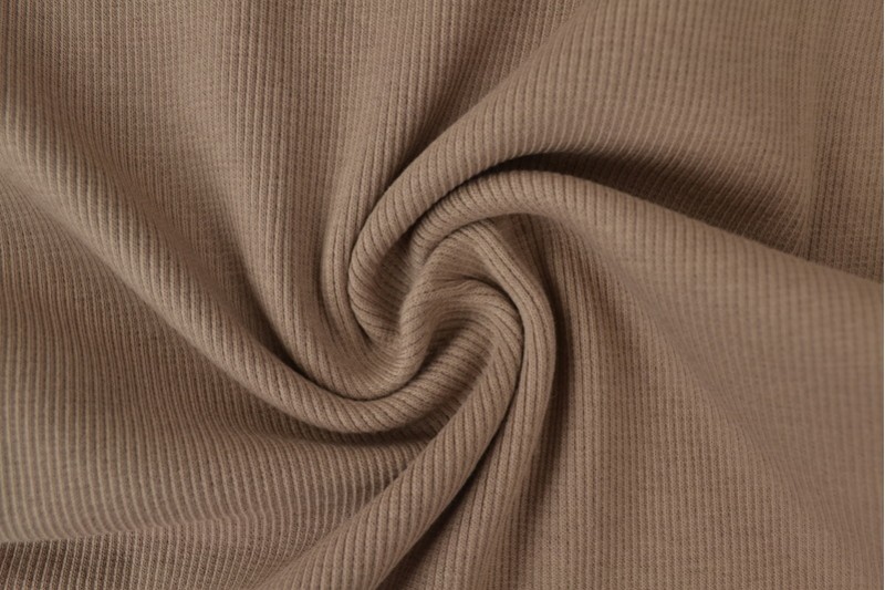 Feinrippbündchen taupe
