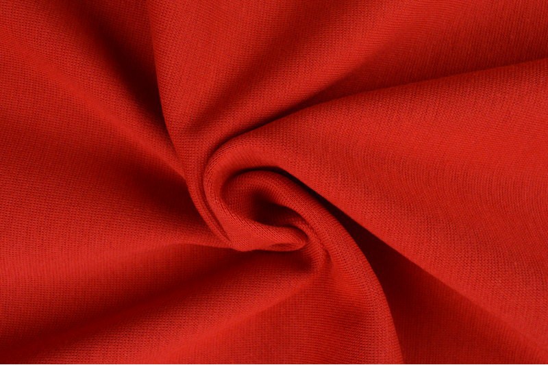 Glattes Bündchen Bündchen rot