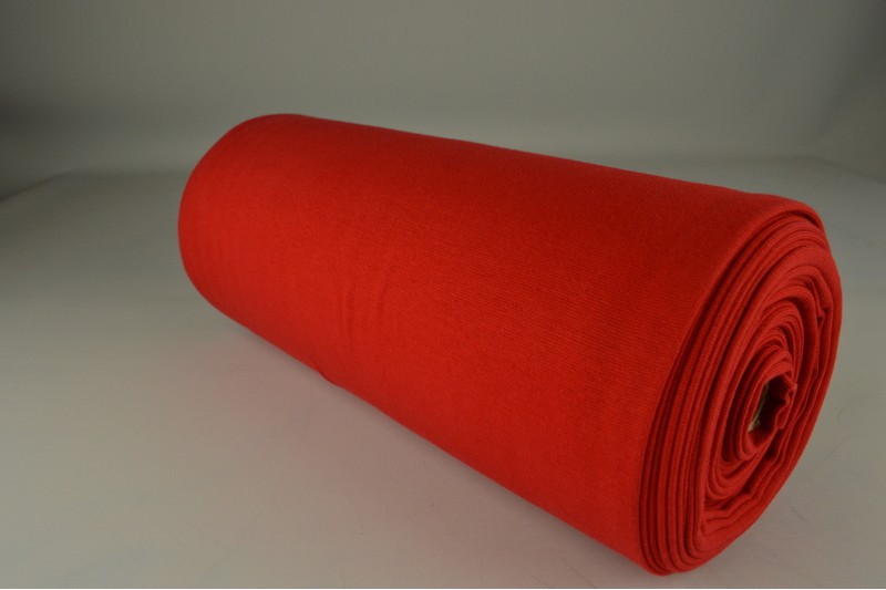 Glattes Bündchen Bündchen rot, Rolle