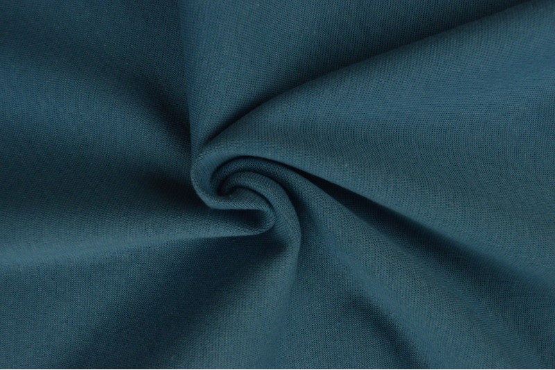 Glattes Bündchen Bündchen stahlblau