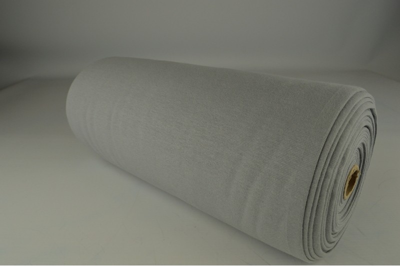 Glattes Bündchen Bündchen silbergrau, Rolle