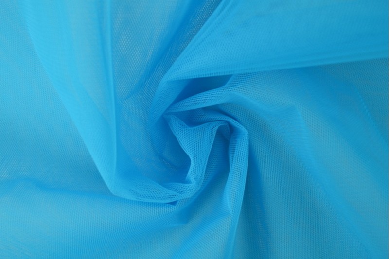 Schwer entflammbarer Tüll 300 Tüll ignifuge 300 cm breit blau