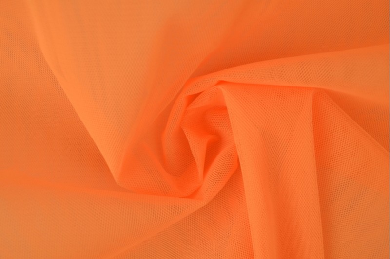 Schwer entflammbarer Tüll 300 Tüll ignifuge 300 cm breit orange