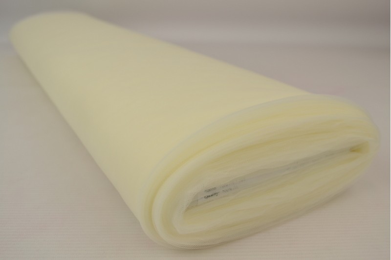 Schwer entflammbarer weicher Tüll 300 Tüll aus mariée ignifuge 300 cm breit champagnerr, Rolle