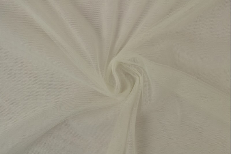 Schwer entflammbarer weicher Tüll 300 Tüll aus mariée ignifuge 300 cm breit elfenbein