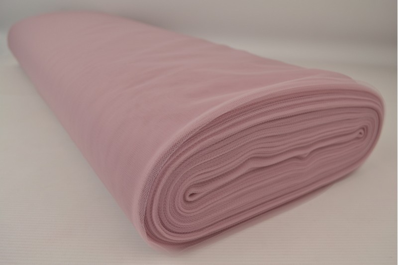 Schwer entflammbarer weicher Tüll 300 Tüll aus mariée ignifuge 300 cm breit rosa vintage, Rolle